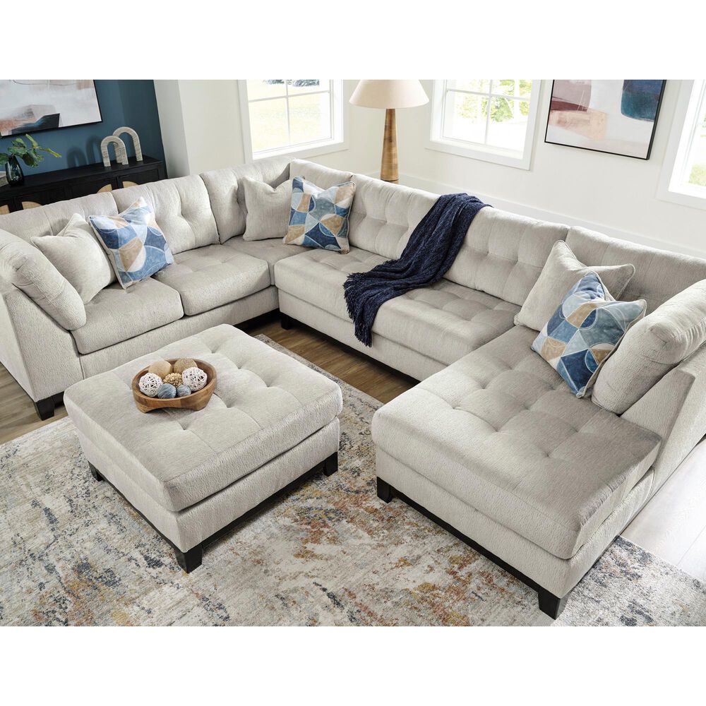 Ashley Maxon Place Oversized Accent Ottoman in Stone, , large