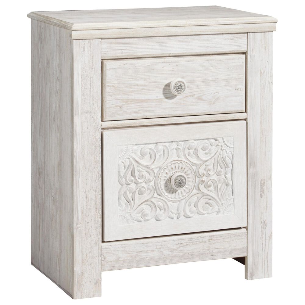 Ashley Paxberry 5-Piece Twin Bedroom Set in Whitewash, , large