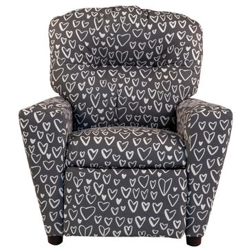 Ridgecrest Child"s Recliner with Cupholder in Gray, , large