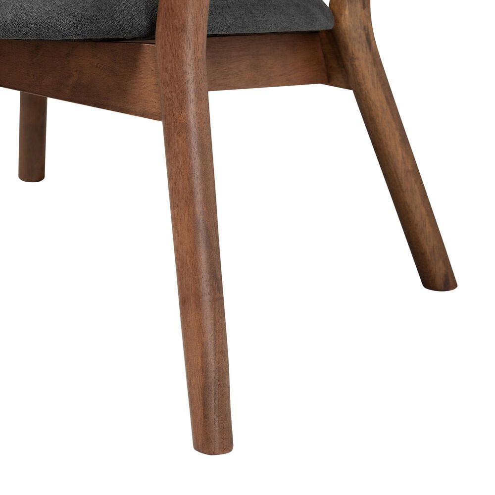 Baxton Studio Baron Accent Chair in Dark Grey (Set of 2), , large
