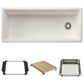 Blanco Inteos 45" Undermount Single Bowl Kitchen Sink in White, , large