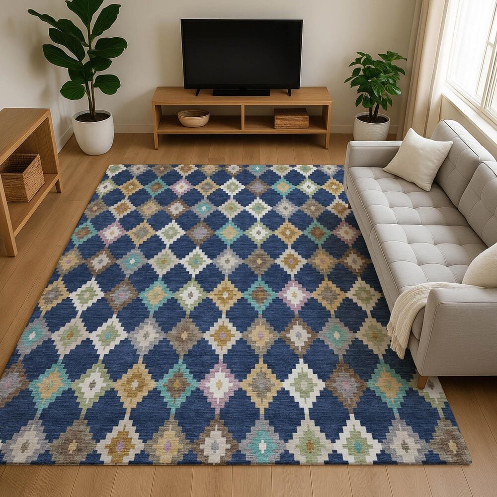 Dalyn Rug Company Kenner KN10 Navy 9' x 12' Area Rug, , large