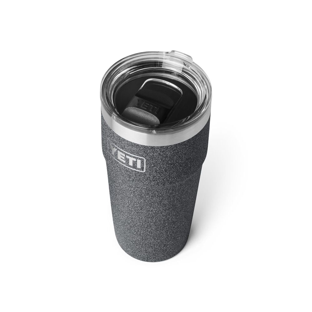 YETI Rambler 16 Oz Stackable Cup with MagSlider Lid in Black Stone, , large