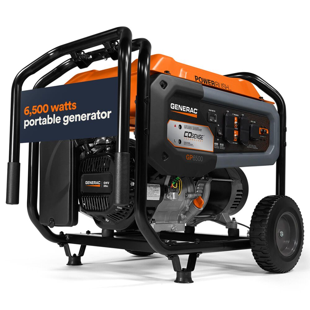 Generac 6500-Watt Portable Generator in Orange, , large