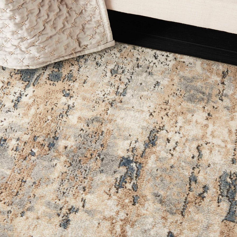 Nourison Quarry QUA01 10&#39; x 14&#39; Beige and Grey Area Rug, , large
