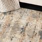 Nourison Quarry QUA01 10" x 14" Beige and Grey Area Rug, , large