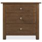 Hooker Furniture Driftwood 3-Drawer Nightstand in Worn Saddle, , large