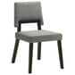 Armen Living Channell Dining Side Chair in Black, , large