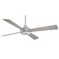 Minka-Aire Aluma 52" Ceiling Fan with LED Light in Brushed Aluminum, , large
