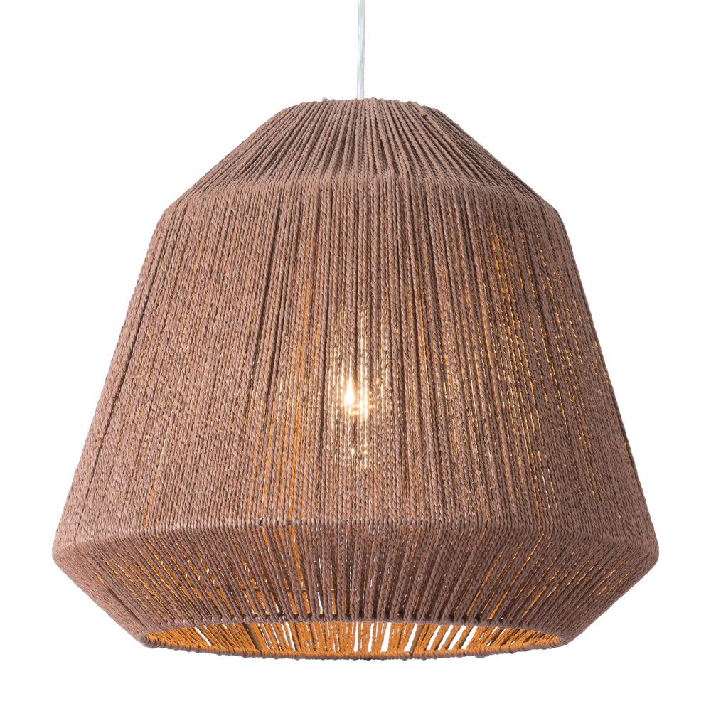 Zuo Modern Impala 56093 Ceiling Lamp in Brown, , large
