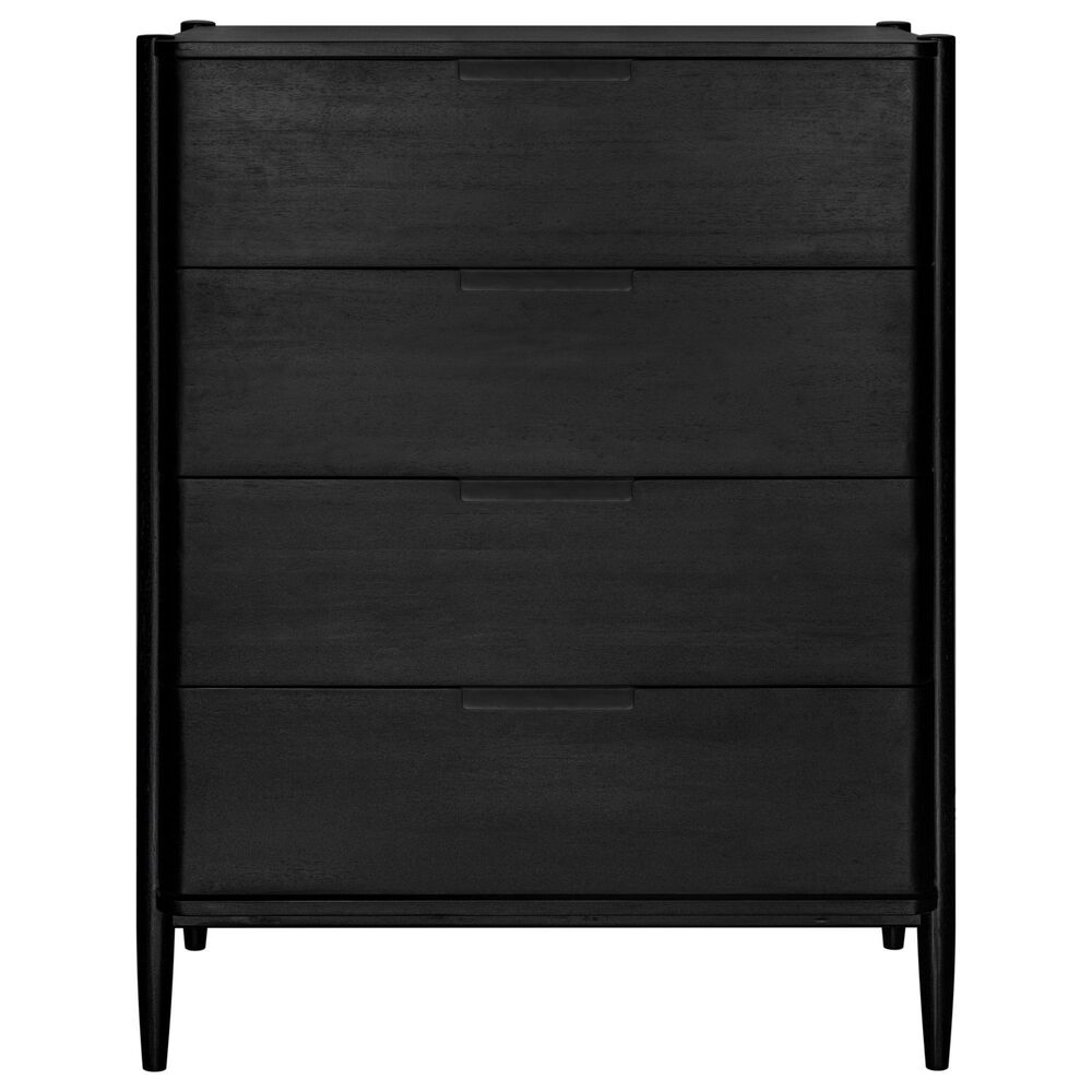 Marquette Interiors Casal 4-Drawer High Chest in Black, , large