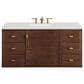 James Martin Vanities Amberly 48" Single Bathroom Vanity in Mid-Century Walnut with 3 cm Lime Delight Quartz Top and Rectangular Sink, , large