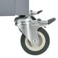 HOMLUX 54" Kitchen Island with Solid Wood Top and Locking Wheels in Grey Blue, , large