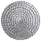 Maple and Jade 47" x 47" Round Plate Carved Radial Home Wall Decor in Silver, , large