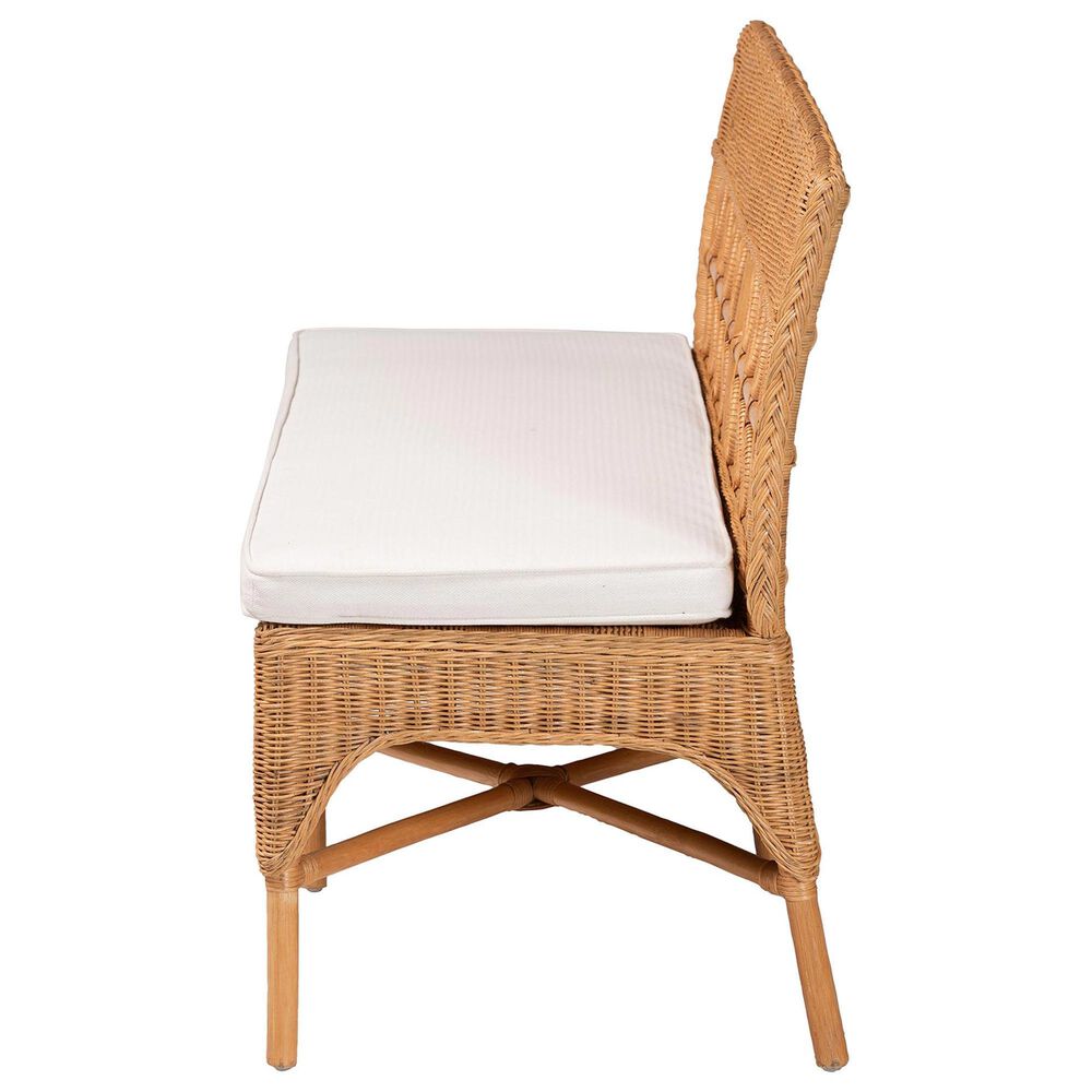 Baxton Studio Oxford Dining Bench in Light Honey, , large