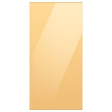 Samsung Bespoke 4-Door French Door Refrigerator Top Panel in Sunrise Yellow Glass, , large