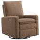 Oxford Baby Uptown Power Swivel Glider Recliner in Teddy Brown, , large