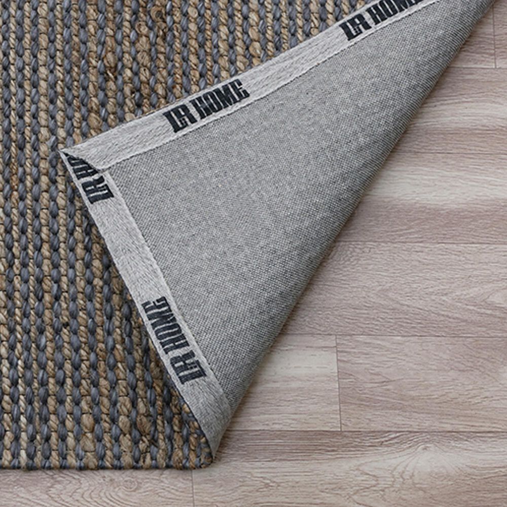 L&amp;R Resources Rondane 7&#39;9&quot; x 9&#39;9&quot; Dark Gray and Natural Area Rug, , large