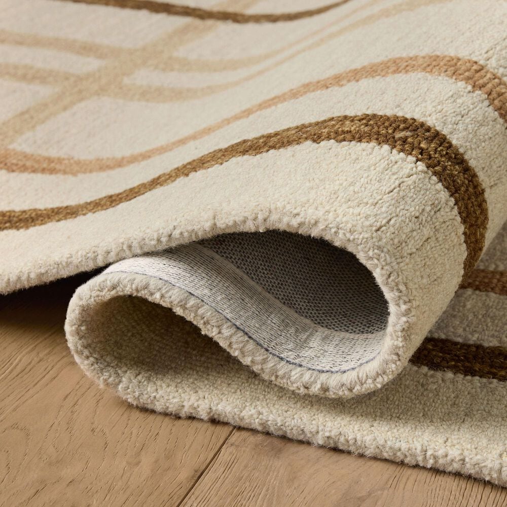 Magnolia Home Waylon Natural and Bark 2&#39;3&quot; x 3&#39;9&quot; Area Rug, , large