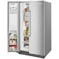 KitchenAid 24.8 Cu. Ft. Side-by-Side Refrigerator with Exterior Ice and Water in Stainless Steel with PrintShield Finish, , large