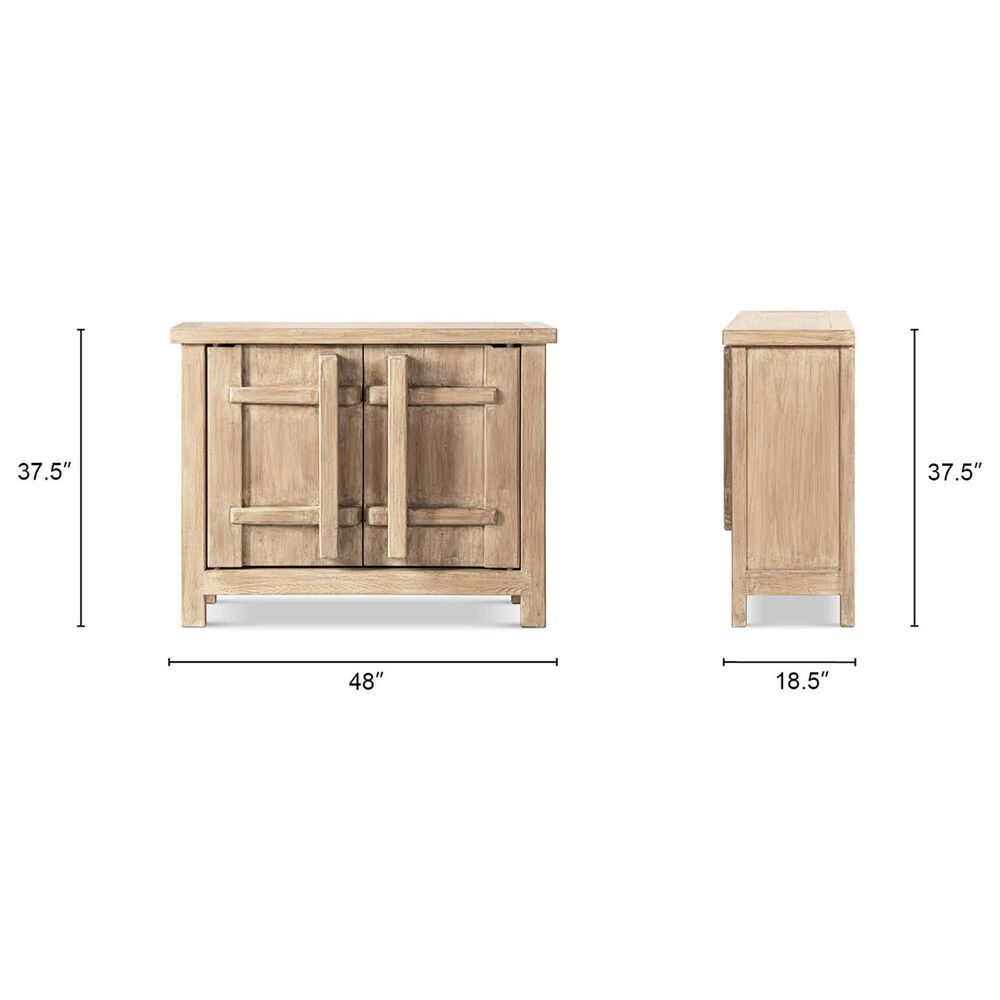 Jennifer Taylor Home Rowan 48" 2-Door Accent Storage Cabinet in Heritage Light Natural Brown, , large
