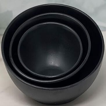 LeadingWare Dinnerware Bowl in Black, , large