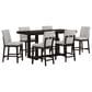 Ashley Neymorton 7-Piece Counter Height Dining Set in Dark Grayish Brown, , large