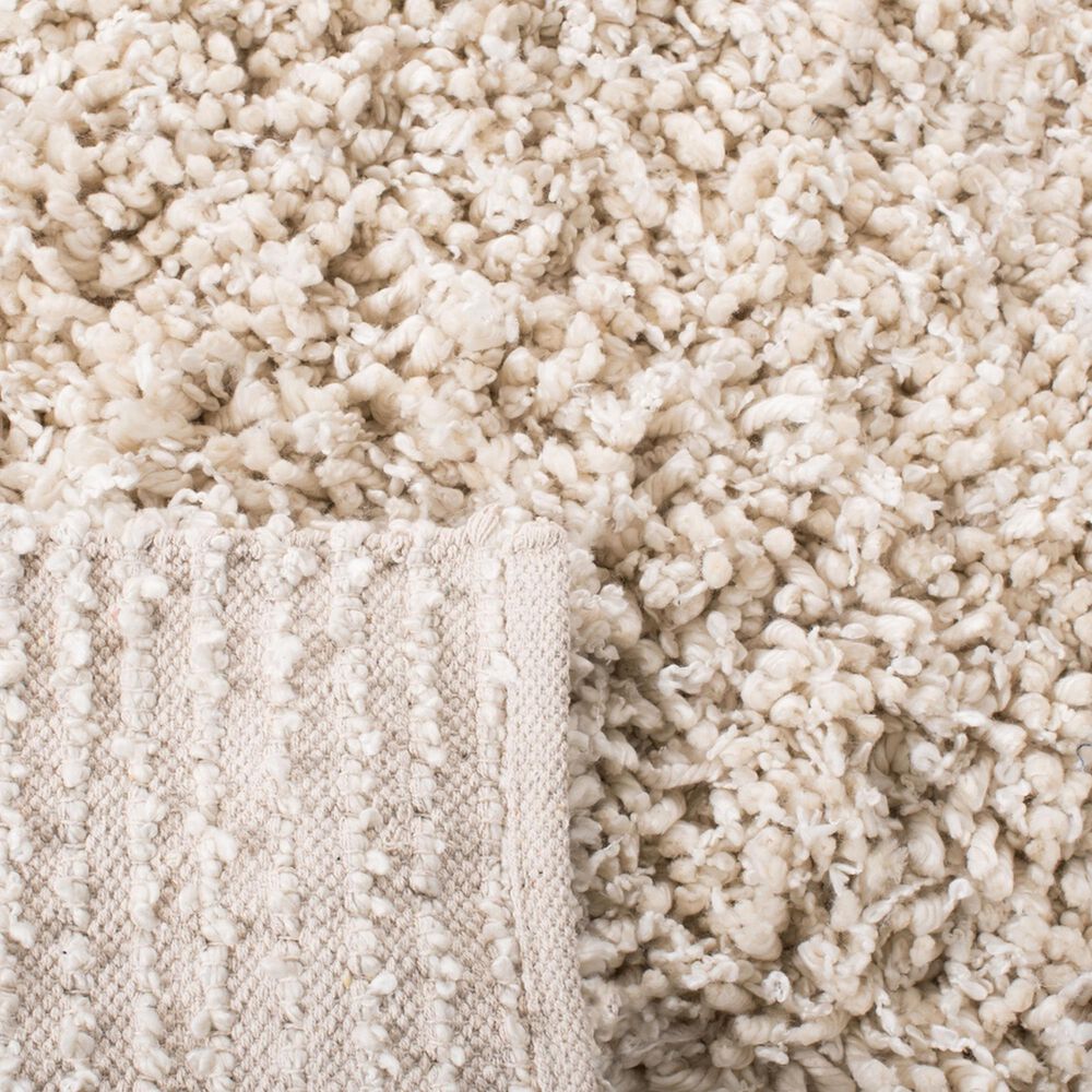 Safavieh Sheep Shag SSG212A 3&#39; x 5&#39; Ivory Area Rug, , large