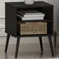 HOMLUX Claude 2-Tier Square End Table in Espresso, , large