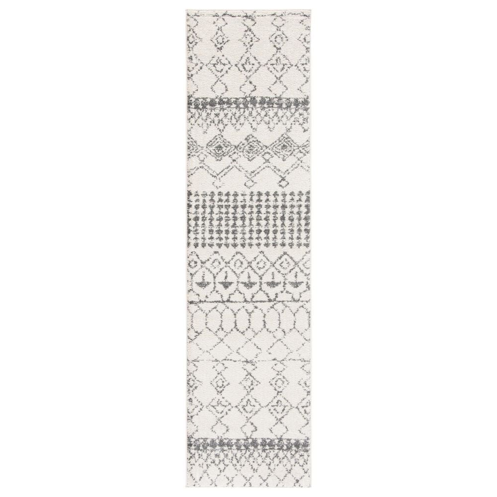 Safavieh Tulum 2" x 7" Ivory and Grey Runner, , large