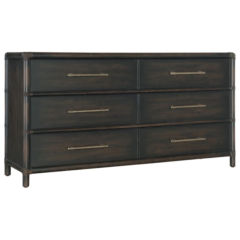Hooker Furniture Retreat 6-Drawer Dresser in Black Sand, , large