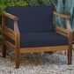Linon Home Decor Arlen Patio Arm Chair in Navy, , large