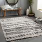 Surya Lavadora Southwestern 9"3" x 12" Black, Gray and Light Gray Area Rug, , large