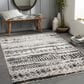 Surya Lavadora Southwestern 9"3" x 12" Black, Gray and Light Gray Area Rug, , large