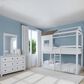 Eastern Shore Lodge Twin over Loft Bunk Bed in Cookies and Cream, , large