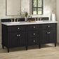 James Martin Vanities Lorelai 72" Double Vanity in Black Onyx with 3 cm Ethereal Noctis Quartz Top, , large