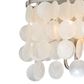 Vaxcel Elsa 3-Light Capiz Shell Bathroom Vanity in Satin Nickel, , large