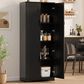 GARVEE 60" Kitchen Pantry Cabinet in Black, , large
