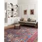Loloi Loren LQ-10 7"6" x 9"6" Blue and Red Area Rug, , large
