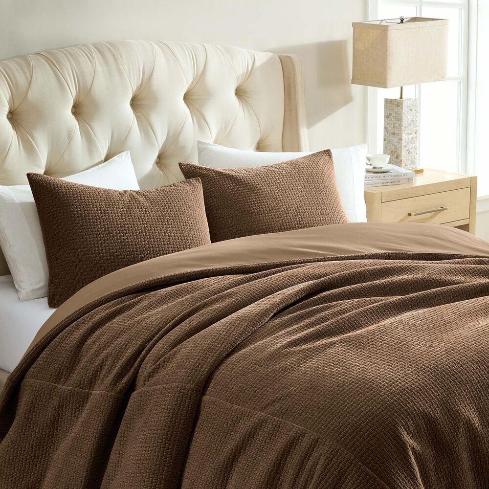 Hallmart Collectibles Judith 3-Piece Queen Coverlet Set in Fawn, , large
