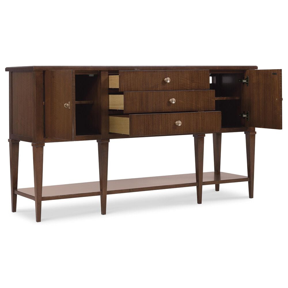 Hooker Furniture Archives 3-Drawer Server in Classic Walnut and Castle Grey, , large