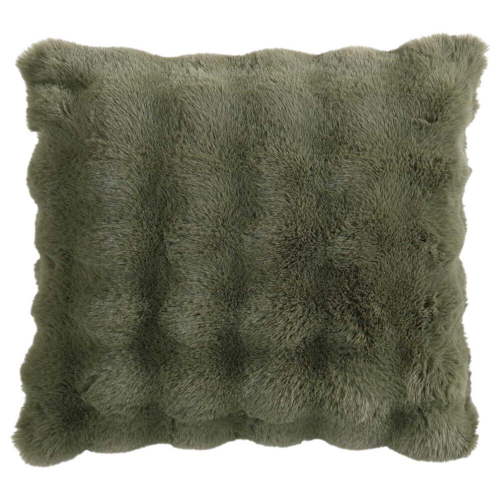 Hallmart Collectibles Bubble 20" x 20" Square Throw Pillow in Green, , large