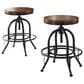 Signature Design by Ashley Valebeck Swivel Barstool in Brown/Black (Set of 2), , large