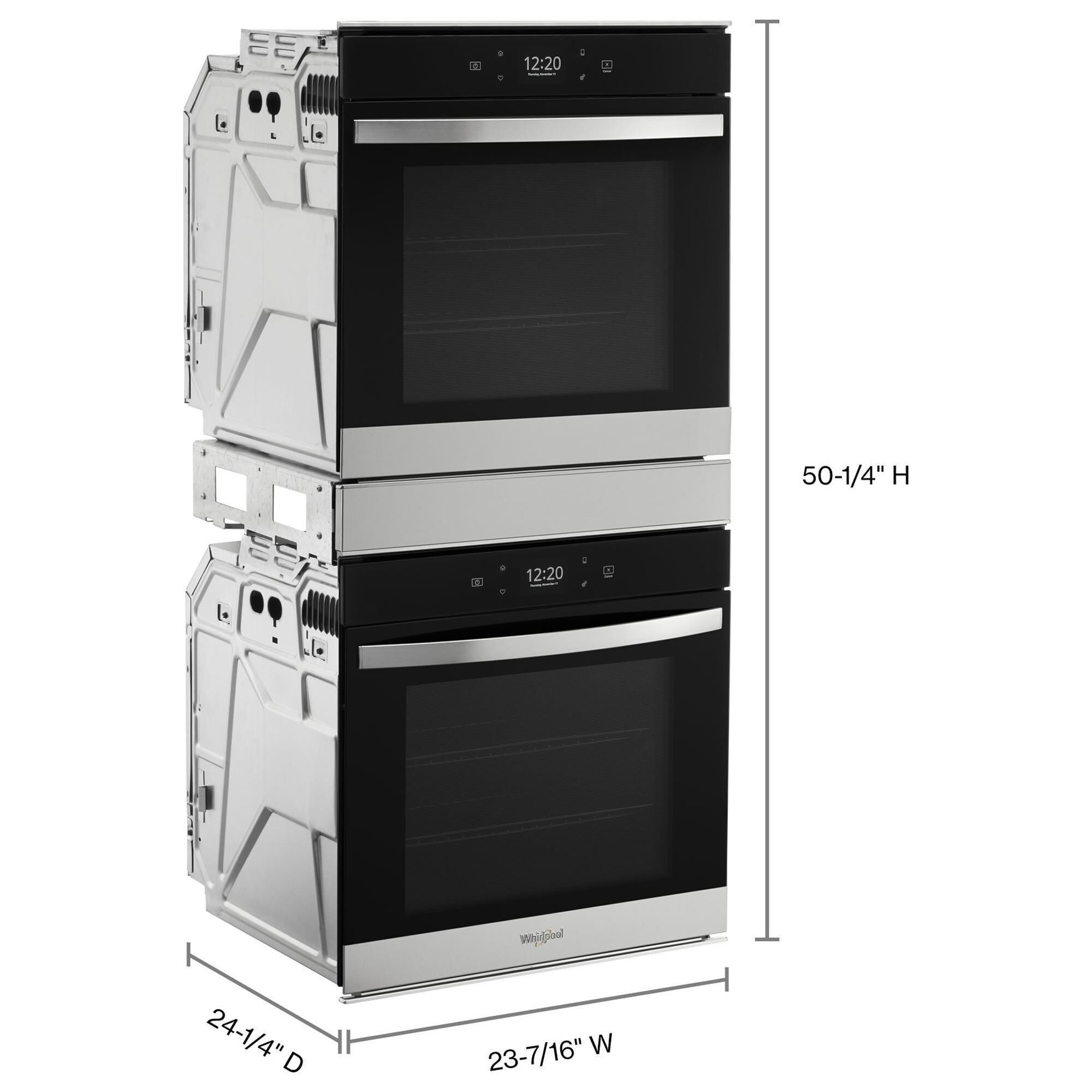 24 stainless top steel wall oven