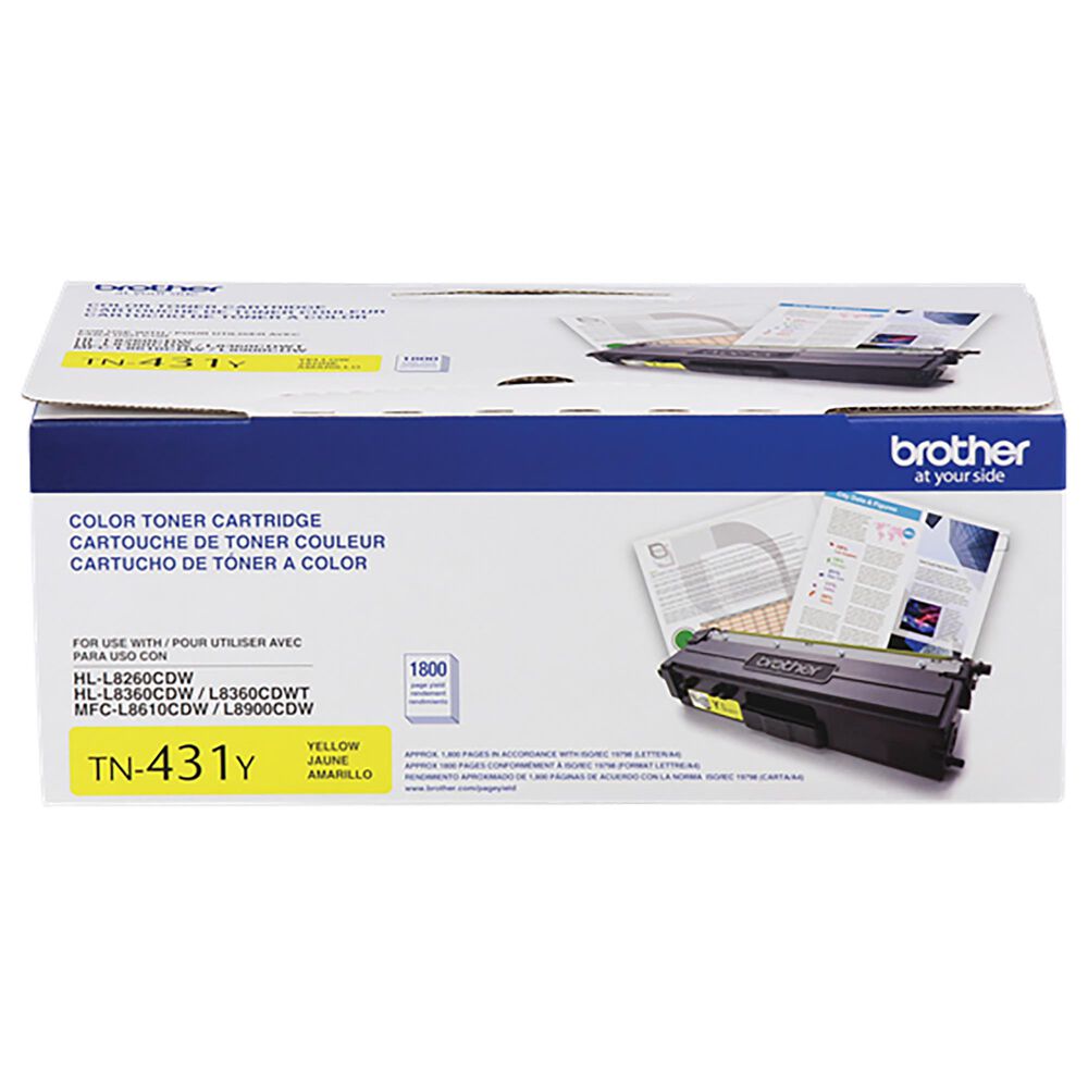 Brother Genuine Standard-yield Yellow Toner Cartridge, , large