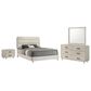 Crown Mark Nyomi 4 Piece Queen Panel Bedroom Set in White, , large
