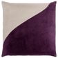 Surya 20" Square Throw Pillow in Plum and Wheat, , large