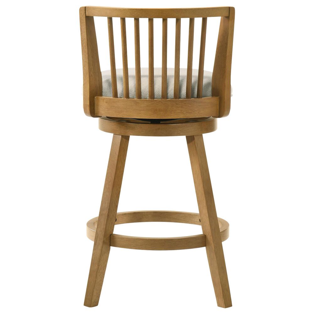 Armen Living Harper 30" Swivel Bar Stool in Amber Glow, , large