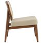Coaster Rayo Accent Armless Chair with Rattan Cane Back in Camel, , large
