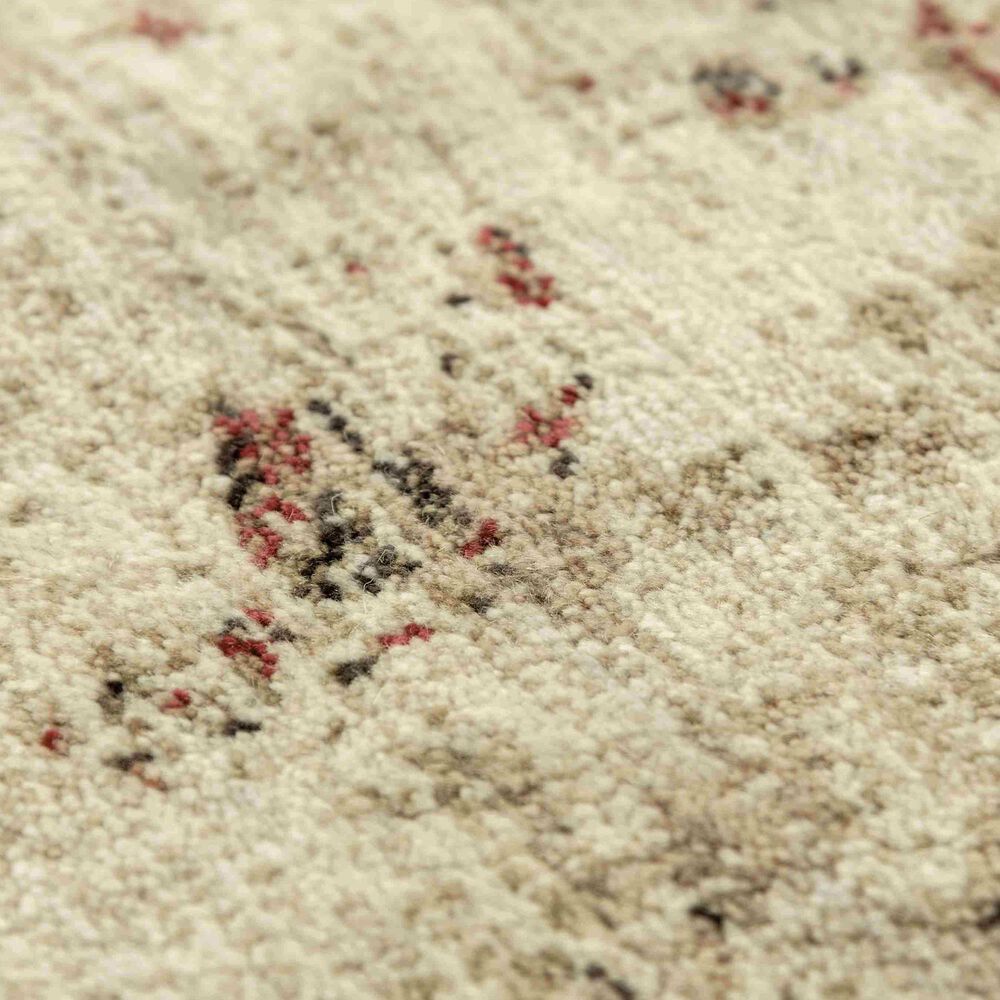 RIZZY Gossamer 2&#39;6&quot; x 8&#39; Neutral and Beige Runner, , large